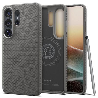 Etui Spigen Liquid Air Mag MagSafe na Samsung Galaxy S26 Ultra - szare