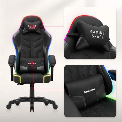 6. Fotel gamingowy Huzaro Force 2.7 RGB Black