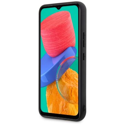 5. Etui BMW Leather Stamp Tricolor na Samsung Galaxy A54 - czarne