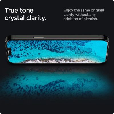 4. Szkło hartowane Spigen Glas.tR Slim Privacy na iPhone 13 / 13 Pro / 14 / 16e / 17e