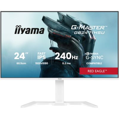 2. iiyama G-MASTER GB2471HSU-W1 monitor komputerowy 60,5 cm (23.8") 1920 x 1080 px Full HD LED Biały