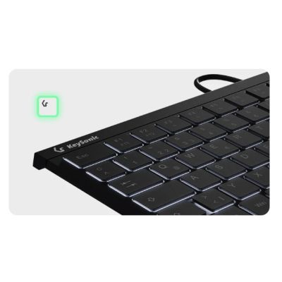 4. KeySonic KSK-5211ELU (DE) klawiatura Dom USB QWERTZ Niemiecki Czarny