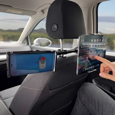 8. Wozinsky podwójny uchwyt na telefon do samochodu na zagłówek czarny (WTHBK1)