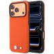 Etui BMW M Quadrille Kevlar Metal Logo MagSafe na iPhone 17 Pro Max / 18 Pro Max - pomarańczowe