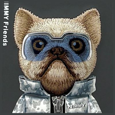 7. Etui Nimmy Cool&Cute 2.0 Dog na iPhone 16 Pro Max  - czarny