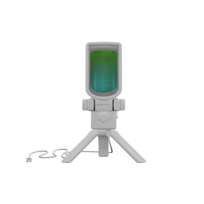 8. GENESIS Radium 250 Biały Mikrofon do konsoli do gier