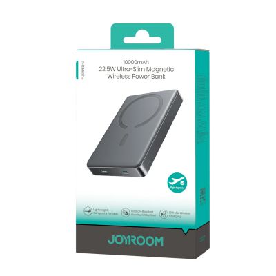 24. Powerbank Joyroom JR-PBM08 Pro 22,5W 10000mAh z ładowaniem bezprzewodowym 2x USB-C - szary
