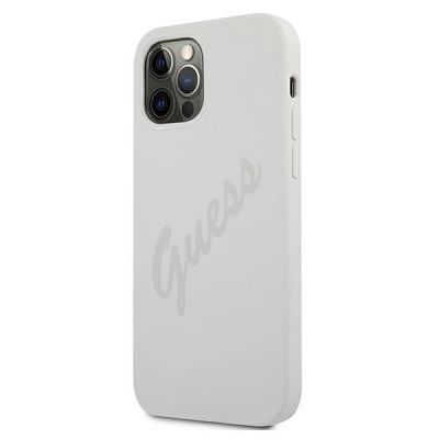 2. Etui Guess Script Vintage na iPhone 12 Pro Max - kremowe