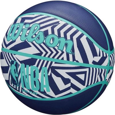 12. PIŁKA DO KOSZYKÓWKI WILSON NBA DRV PLUS DAZZLE CAMO BSKT INDIGO R.5