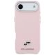 3. Etui Karl Lagerfeld Karl & Choupette Head Pins Saffiano MagSafe na iPhone Air - różowe
