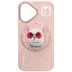2. Etui Nimmy Glasses Cool Cat MagSafe na iPhone 16 - różowe