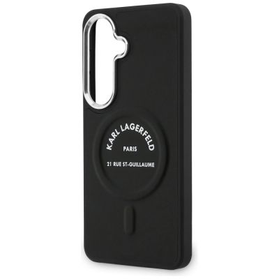 6. Etui Karl Lagerfeld Embossed Ring RSG Logo MagSafe na Samsung Galaxy S26 - czarne