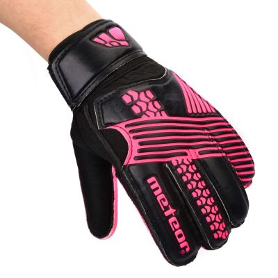 14. Rękawice bramkarskie Meteor Catch Pink 30800-03805