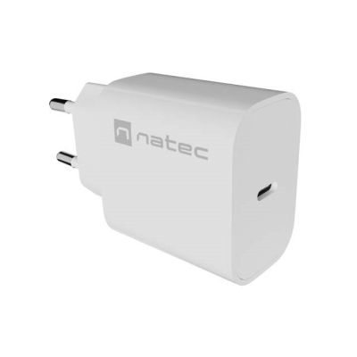 6. NATEC ŁADOWARKA SIECIOWA RIBERA 1X USB-C 20W BIAŁA