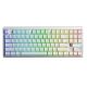Klawiatura gasket F87Pro V2 White Contour Engravered Star Vector switch RGB AULA