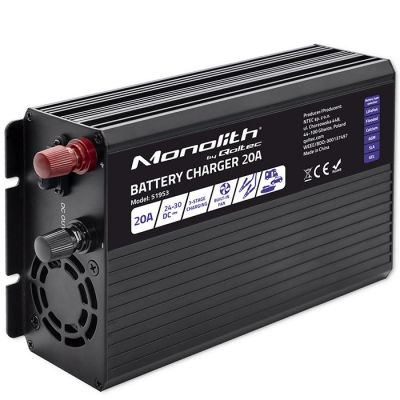 7. Ładowarka inteligentna Monolith do akumulatorów LiFePO4 AGM GEL SLA 20A 24V