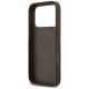 7. Etui Guess Leather 4G Triangle Strass MagSafe na iPhone 18 Pro / 17 Pro - brązowe