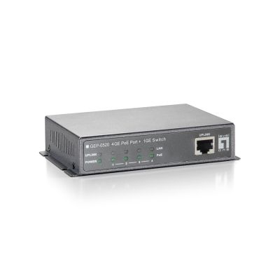 6. Przełącznik LevelOne GEP-0520 - 4 x 10/100/1000 PoE + 1 x 10/100/1000 - Pulpit