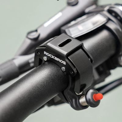 2. Rockbros dzwonek aluminiowy mechaniczny czarny