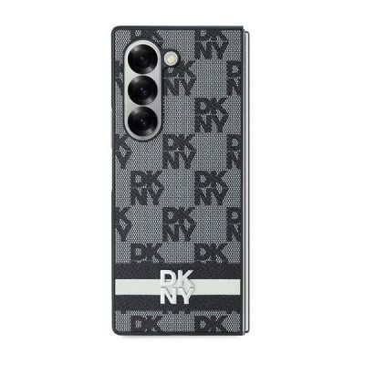 2. Etui DKNY Chequered Pattern Printed Stripes na Samsung Galaxy Z Fold 6 - czarne