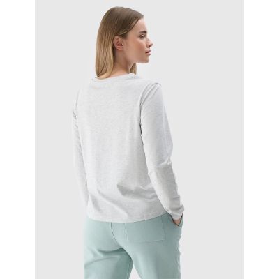 2. Longsleeve oversize gładki damski 4F 4FWMM00TLONF431-27M