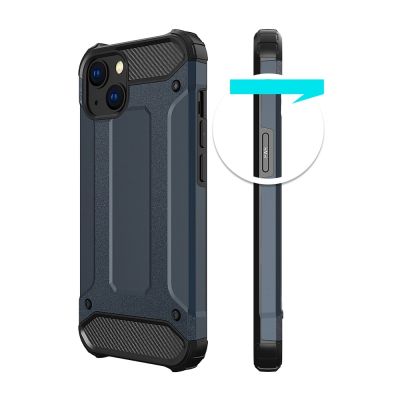 4. Hybrid Armor etui iPhone 14 Plus pancerny hybrydowy pokrowiec niebieskie