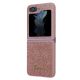 6. Etui Guess Glitter Script na Samsung Galaxy Z Flip 5 - różowe