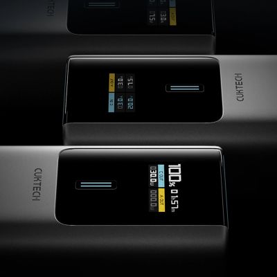 5. Powerbank CUKTECH CKPB100PGLBL 150W 10000mAh USB-C USB-A - szary