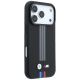 4. Etui BMW M Quadrille Kevlar Anthracite & Tricolor Print Lines MagSafe na iPhone 17 Pro / 18 Pro - czarne