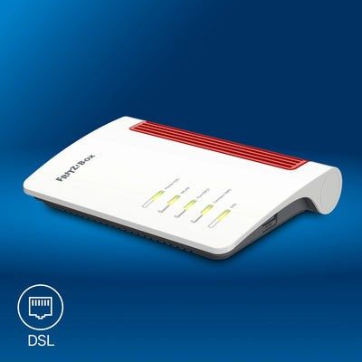 3. Box 7630 router bezprzewodowy 2.5 Gigabit Ethernet Dual-band (2.4 GHz/5 GHz) Biały, Czerwony