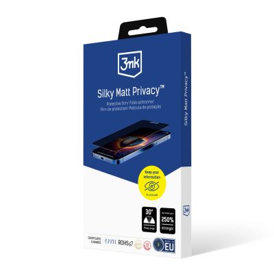 21. Folia ochronna prywatyzująca matowa 3mk Silky Matt Privacy na Apple iPhone 12