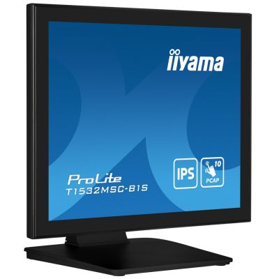 5. iiyama ProLite T1532MSC-B1S monitor komputerowy 38,1 cm (15") 1024 x 768 px XGA LCD Ekran dotykowy Czarny
