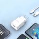 9. Ładowarka sieciowa Dudao A4EU USB-A 2.1A - biała + kabel USB-A - Lightning