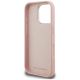 7. Etui Karl Lagerfeld FW Grained Signature Logo na iPhone 16 Pro - różowe