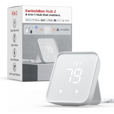 2. SwitchBot HUB 2 inteligentny dom - nadajnik Bezprzewodowy Do zawieszenia na ścianę Podczerwień