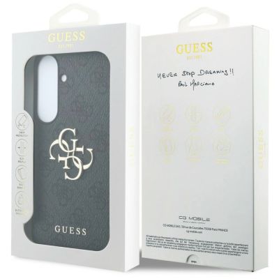 7. Etui Guess Leather 4G Metal Logo na Samsung Galaxy S26 FE - czarne