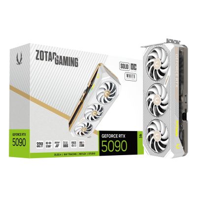 7. Karta graficzna ZOTAC GAMING GeForce RTX 5090 32GB SOLID OC WHITE