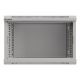 24. Szafa instalacyjna rack wisząca 19" 6U 540x350 szara drzwi przeszklone Lanberg (Flat Pack)