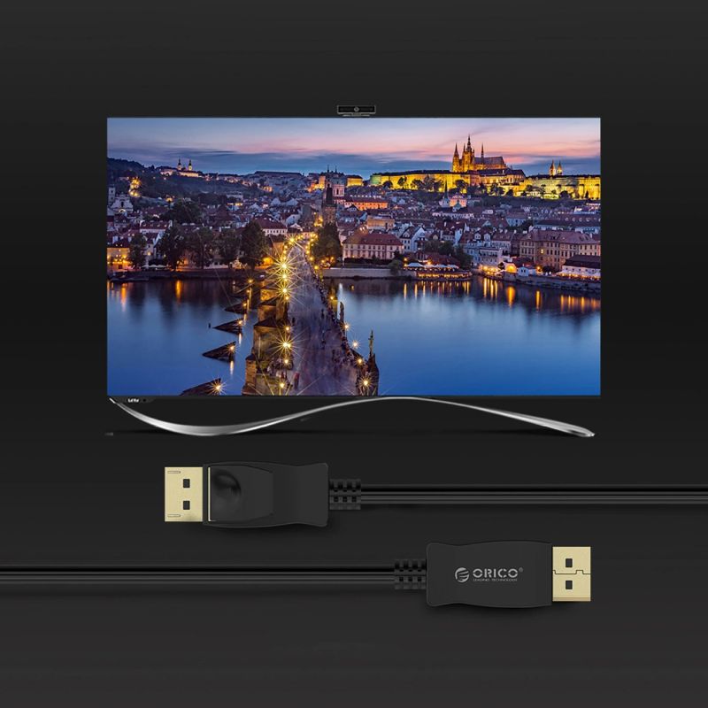 10. Kabel Orico XD-DTD DisplayPort do DVI 4K 1 m - czarny