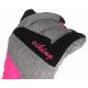 3. Rękawice narciarskie damskie Viking Ronda Ski Lady regulowane ściągaczem ocieplane szaro-różowe (113/20/5473/46)