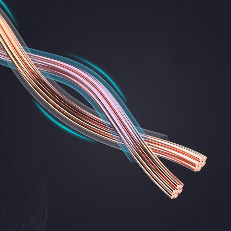 13. Ugreen kabel sieciowy internetowy Ethernet patchcord U/FTP Cat. 7 10Gb/s płaski 0.5m czarny (NW106)