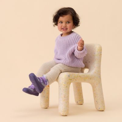 11. Buty zimowe barefoot do nauki chodzenia Affenzahn Snuggy Butterfly (01502-40214)