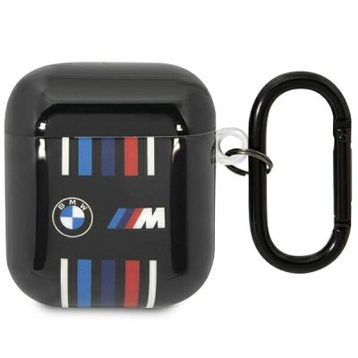 Etui BMW Multiple Colored Lines na AirPods 1/2 - czarne