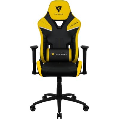 3. ThunderX3 TC5 Air Tech Uniwersalny fotel dla gracza Obite siedzisko Czarny, Żółty