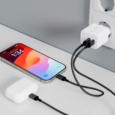 10. HYPER HJG35EU ładowarka do urządzeń przenośnych Słuchawki, Zestaw słuchawkowy, Smartfon, Oglądaj Biały Prąd przemienny Szybkie ładowanie Wewnętrzna