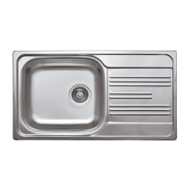 Zlewozmywak stalowy 1-komorowy z ociekaczem ZEX 3113 5907650842415