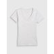 4. T-shirt basic z dekoltem typu serek damski 4F 4FWMM00TTSHF3307-27M
