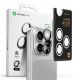 5. Szkło hartowane AMAZINGTHING AR Aluminium 3 Lens Glass z ramką na soczewki aparatu do iPhone 16 Pro / 16 Pro Max - czarne