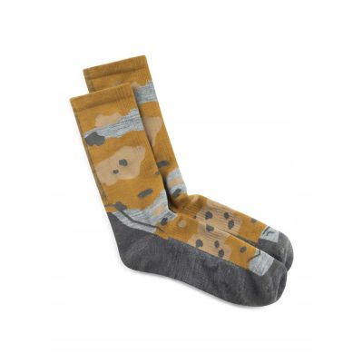 2. Skarpetki Buff MERINO LIGHTWEIGHT CREW SOCK LWC2 UMBER KHAKI L