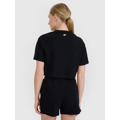 4. Damski t-shirt crop top 4F 4FWSS25TTSHF1977-20S